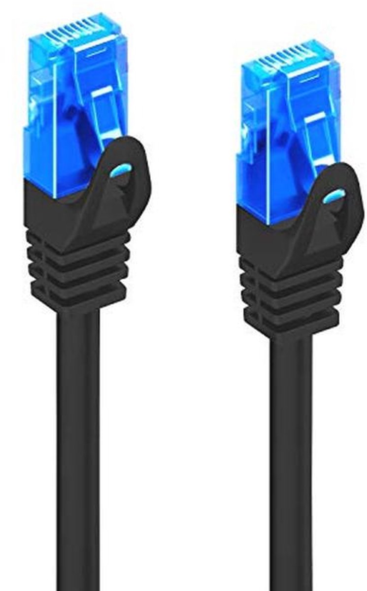 Cat5e Patchkabel, U/UTP, 1 Meter, Zwart - Voor Hoge Snelheid Netwerkverbindingen