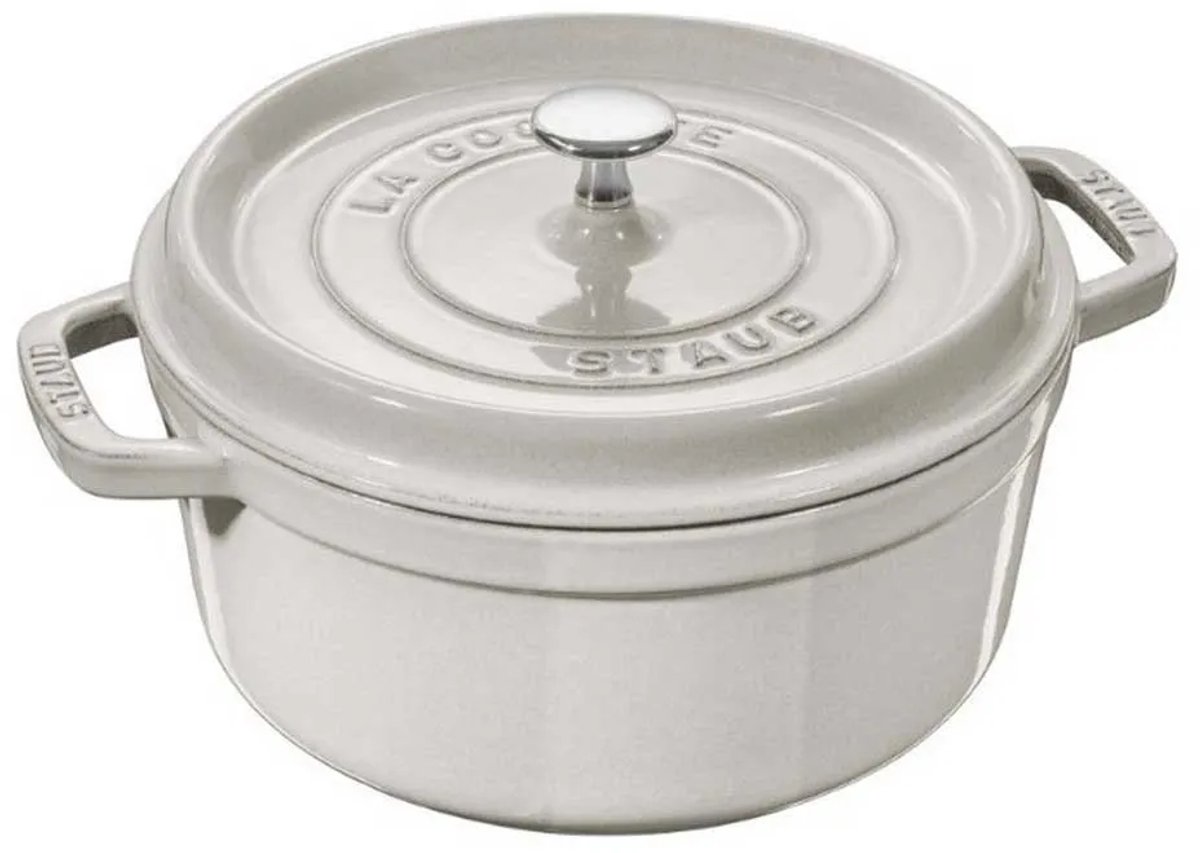 Staub Ijzer Ronde Gietijzeren Pan Truffel 1.7l Zilver