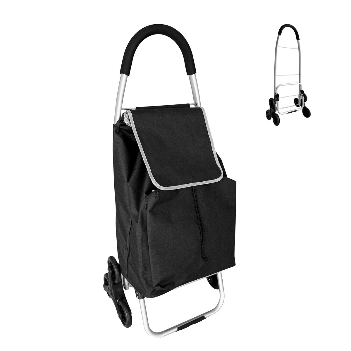 Boodschappentrolley - 45 l - zwart