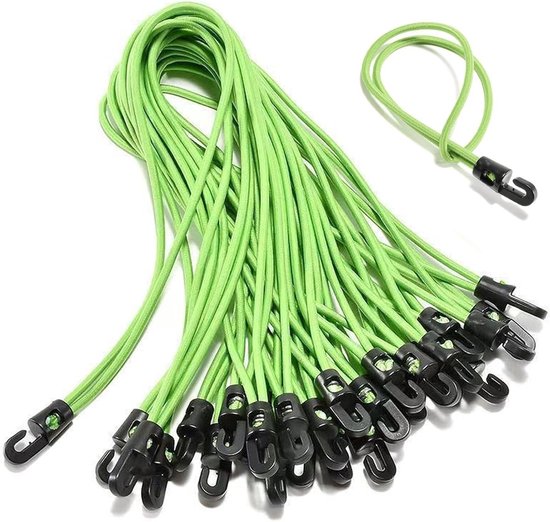 WeFine Pak van 10 Bungee koorden met haken Weerbestendige en UV-bestendige Bungee Bandjes Heavy Duty Elastische Bungee Touwen voor Caravan Camping RVs Trunks Bagagerekken WeFine Pak van 10 Bungee koorden met haken Weerbestendige en UV-bestendige Bungee Bandjes Heavy Duty Elastische Bungee Touwen voor Caravan Camping RVs Trunks Bagagerekken
