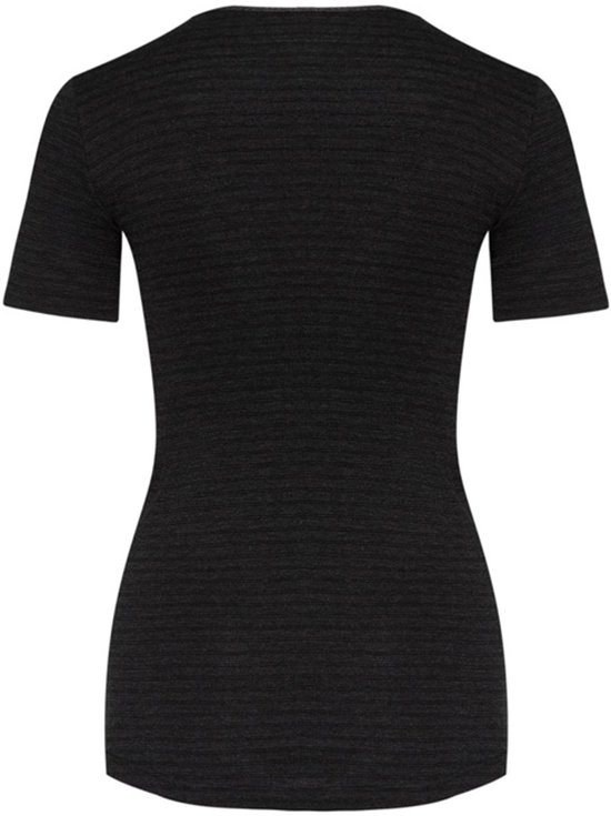 Con-ta - dames thermo shirt met korte mouw - zwart gestreept - maat 42 — afbeelding 2