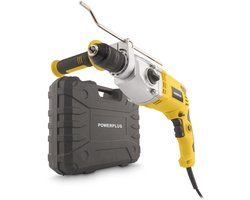 Perceuse à percussion Powerplus POWX0291 - Perceuse de 1200 W avec 2 vitesses, Outil