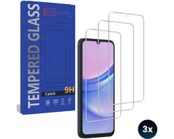 3 Stuks Screenprotector geschikt voor Samsung Galaxy A14 - Gehard Beschermglas - Tempered Glass Screen Cover -Eenvoudige installatie