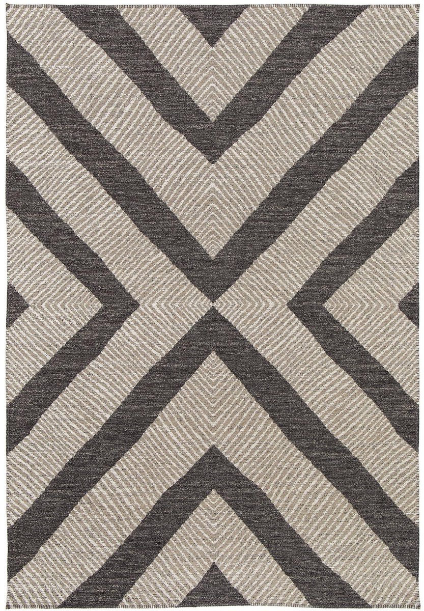 AFK Living - Gobelin geweven tapijt van jute en gerecycled polyester BASALTE