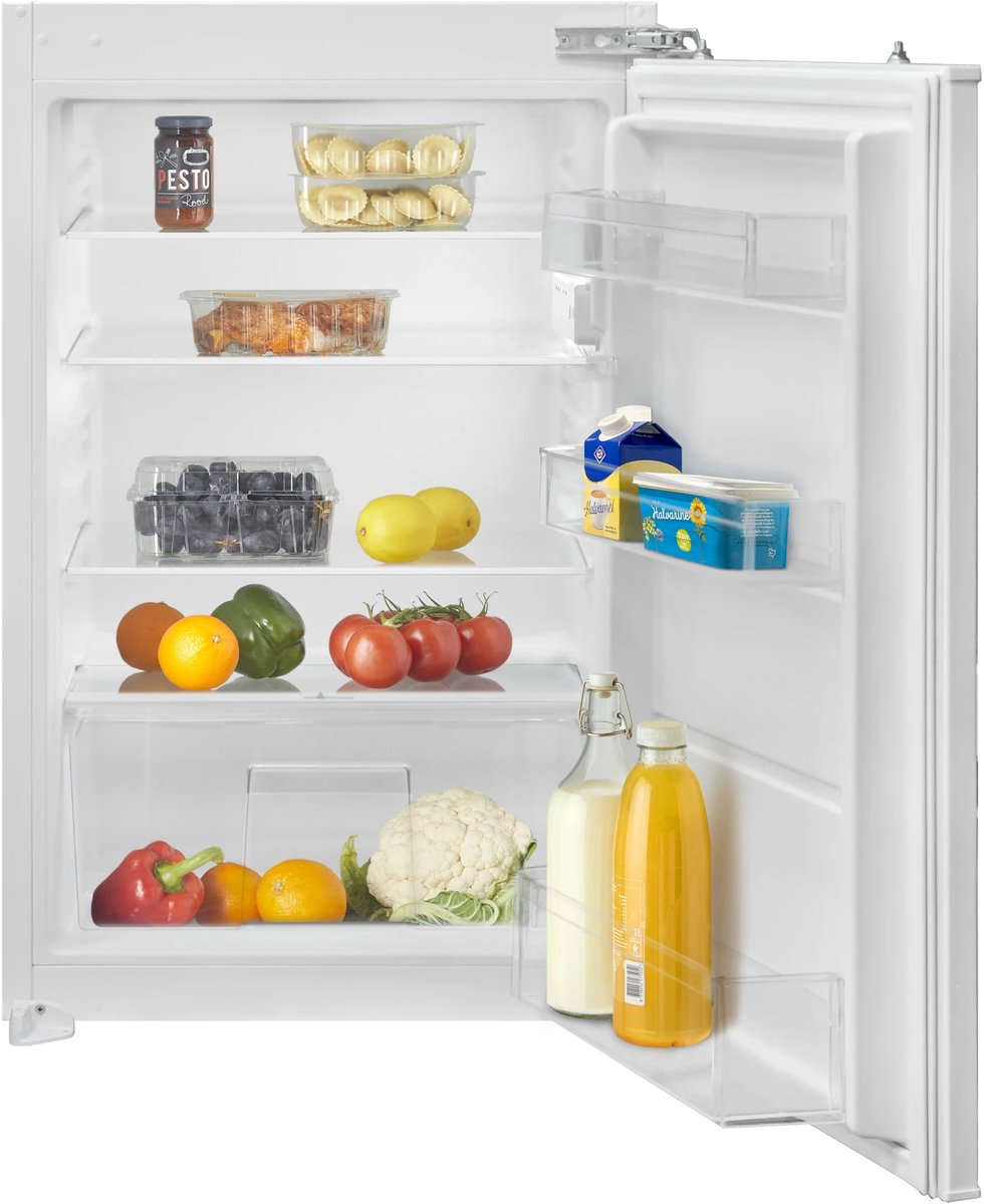 Inventum IKK0822D koelkast onderbouwkoelkast, nis hoogte 82 cm., deur-op-deur zuinig energieklasse D | .