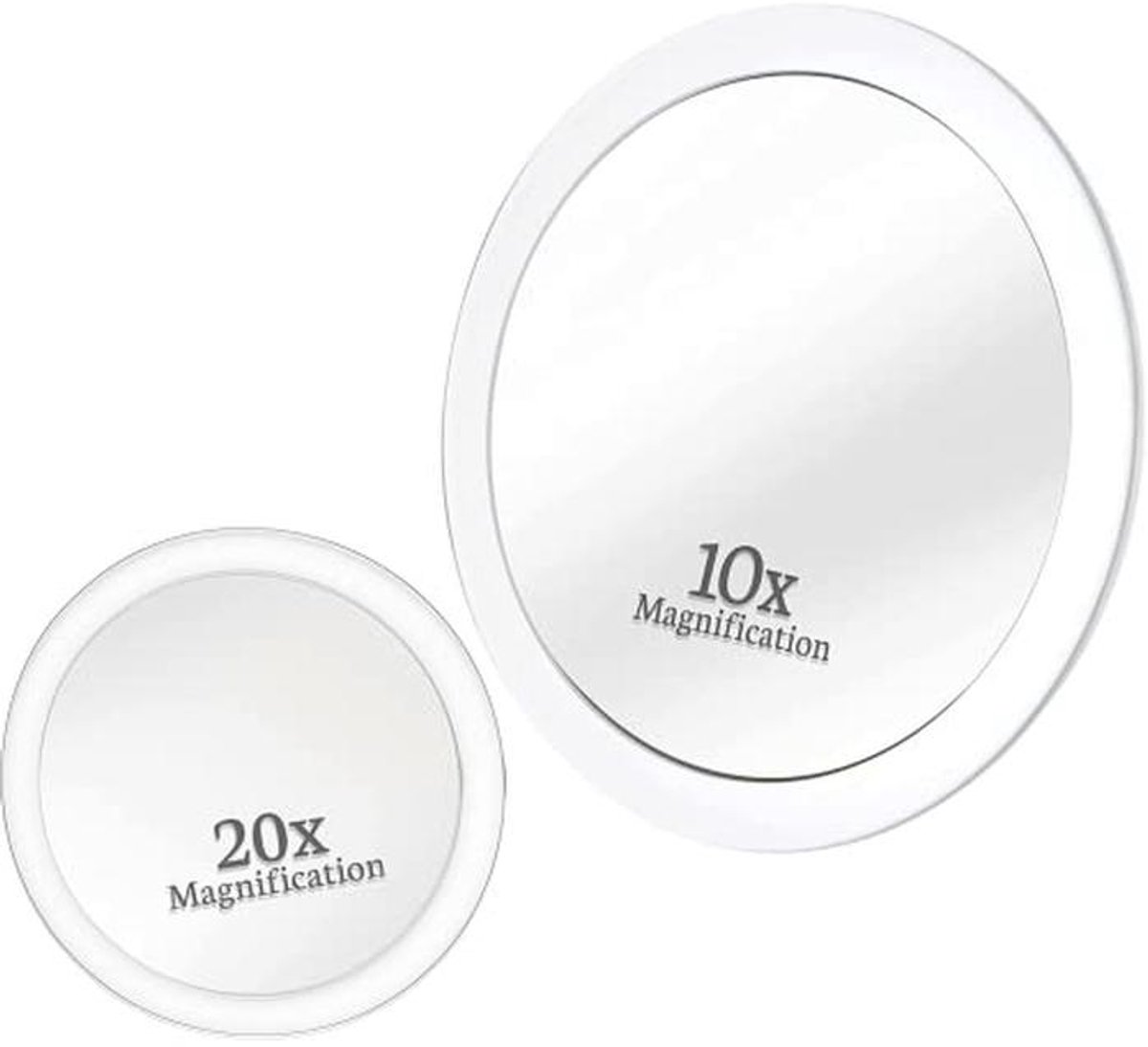 Ronde Vergrotingsspiegel met Zuignap - 10x en 20x