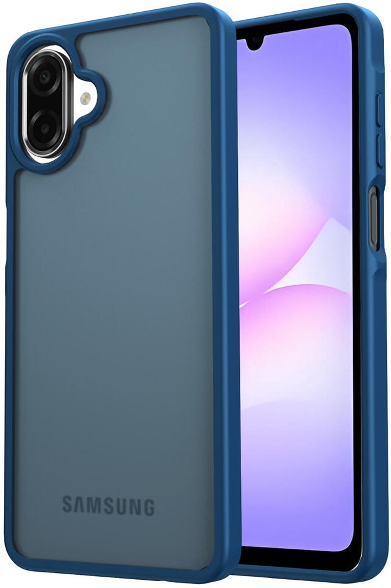 Hoesje Geschikt voor Samsung Galaxy A07 - Matte Back Cover - Blauw