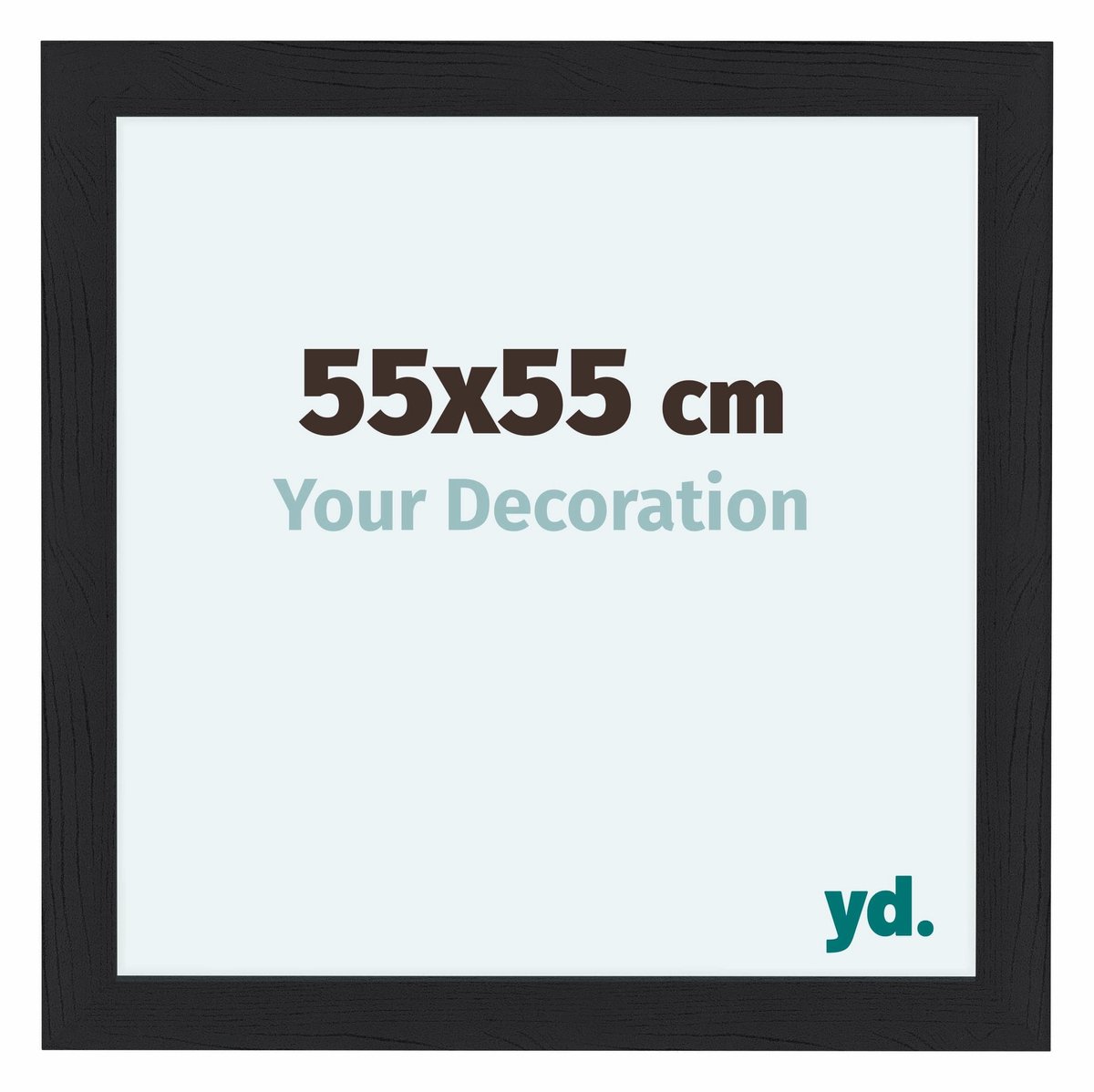 yd. Your Decoration - Fotolijst 55x55 cm - MDF - Zwart Houtnerf - Como