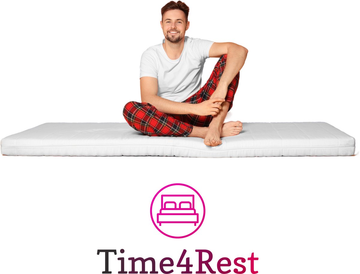 Time4Rest Flora Comfort - Topmatras 200x200 cm - Latex Topper - 4 cm Dik - Ventilerend & Anti-allergisch