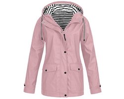Warm gevoerde dames regenjas met capuchon - Lichte, waterdichte en ademende 3-in-1 parka voor het tussenseizoen