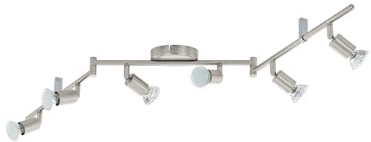 Moderne Stalen LED Spotlamp 3 Watt Mat Nikkel