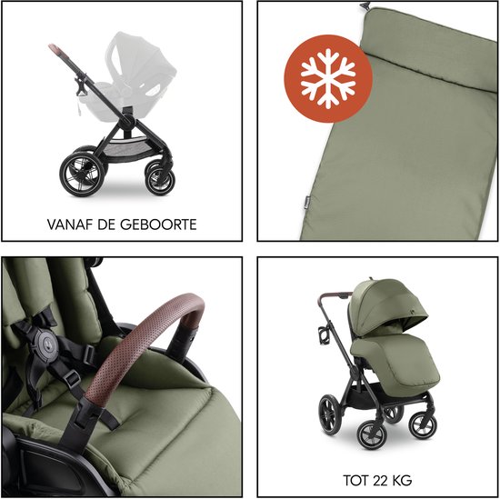 hauck Comfort N Care - Premium kinderwagen met extra comfort - olive van Hauck — afbeelding 4