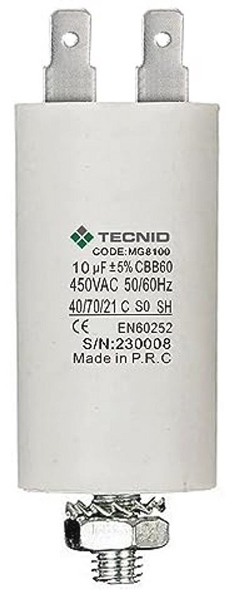Motorkondensator 10 µF / 450 V – Rechteckig, 35x Produktbild-Vorschau 2