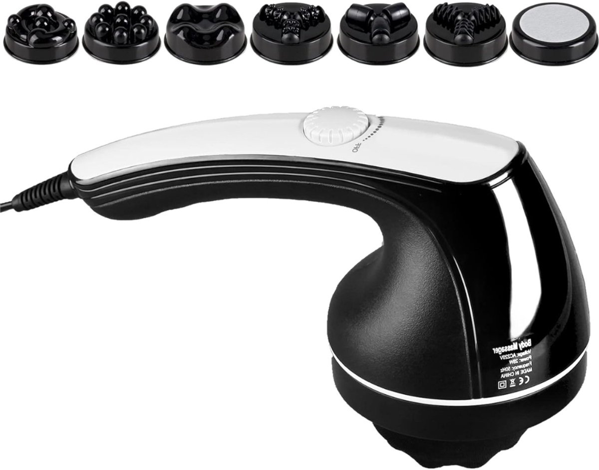 VIN® Handmassage Apparaat - Hand Massage – Handverwarmers – Tegen Gewrichtspijn - Massager – Massageapparaat – Acupresuur + Puntmassage – Traploze regeling Van Intensiteit - Zwart