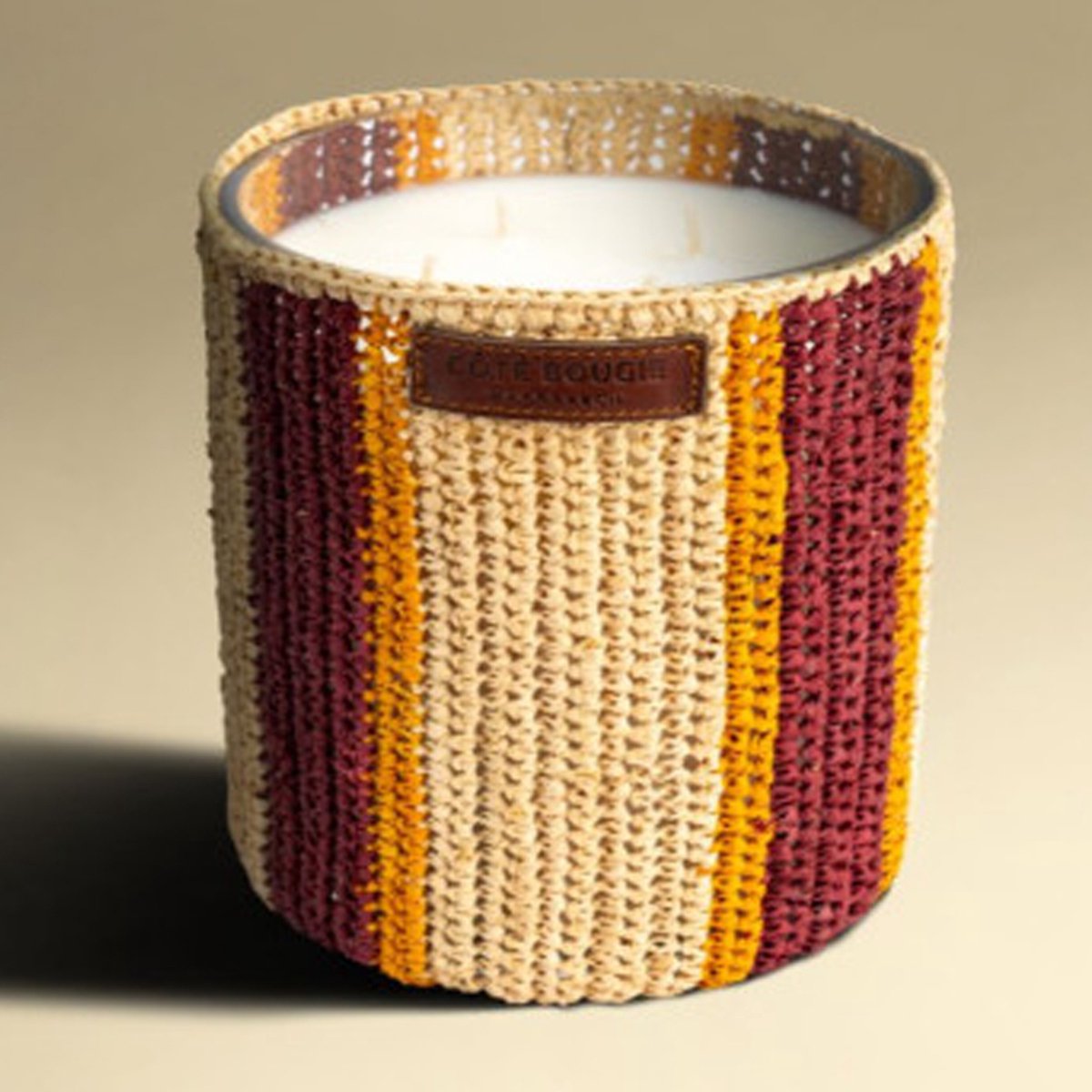 Côté Bougie Raphia rim - Geurkaars Dattes-small