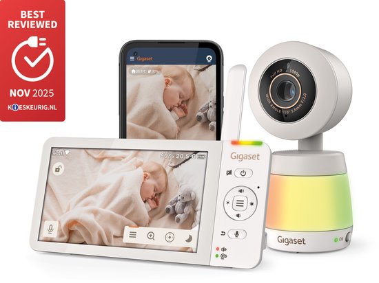 Gigaset Baby 700 Babyfoon met Camera en Nachtzicht in Kleur