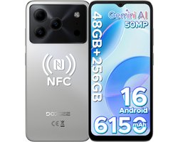 DOOGEE Note 56 Plus - Smartphone - Telefoon - 48 GB RAM+ 256 GB ROM (2TB/TF) - 50 MP camera - 6150 mAh/18W - 6.56 inch 90Hz - Gemini AI - Widevine L1 - NFC - Face ID - Vingerafdruk - GPS - Natural