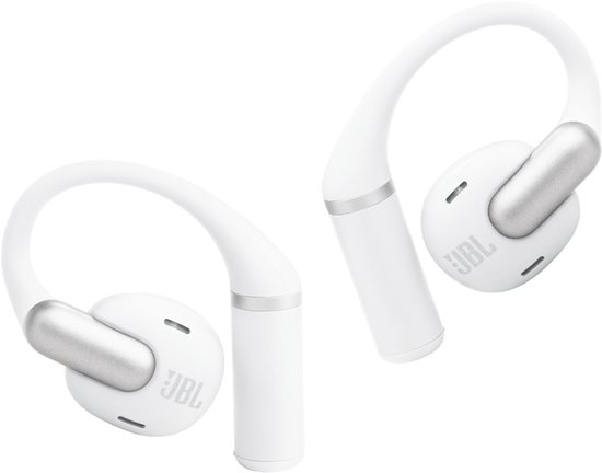 JBL Sense Pro - Open Ear Oordopjes - Oortjes Draadloos - Sport Oordopjes - Bluetooth - Sporten - Hardlopen - 38 uur - Spatwaterdicht - IP54 - Oorhaak - Wit