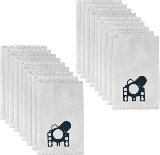 Sacs d'aspirateur - 20 pièces - Convient aux aspirateurs Miele GN - Convient aux Complete C2 et C3 / Classic C1 et plus - Filtre inclus