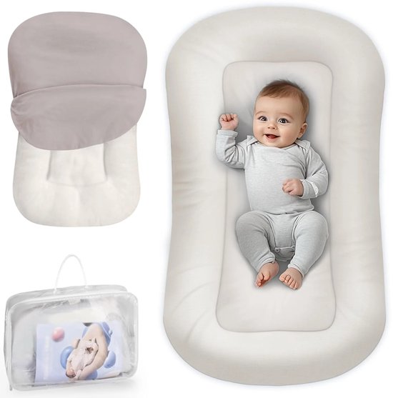 Foto: Mogi products babynestje bedomrander baby bumper baby lounger draagbaar babynestje