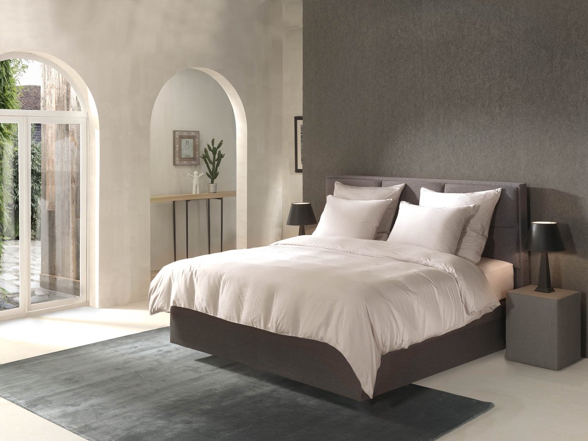 Yellow Dekbedovertrek Bamboo - XL - 260x200/220 cm - Flint Grey