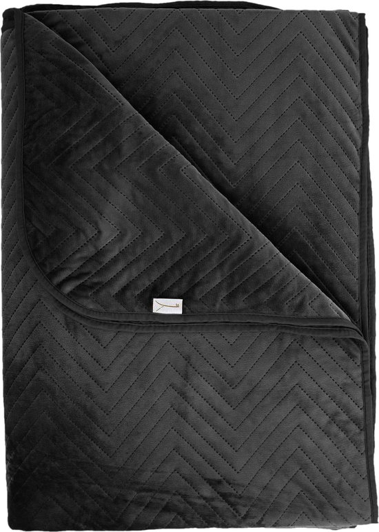 Yellow - Couvre-lit - - cm - Zwart