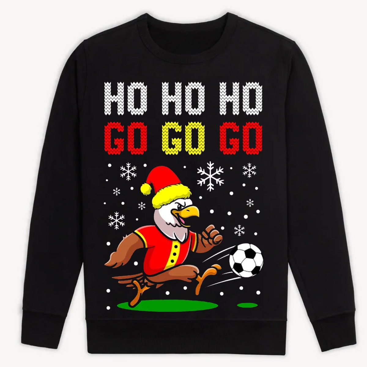 Kersttrui Deventer - Voetbal - Adelaar - Kerst Trui - Ho Ho Ho Go Go Go - Unisex