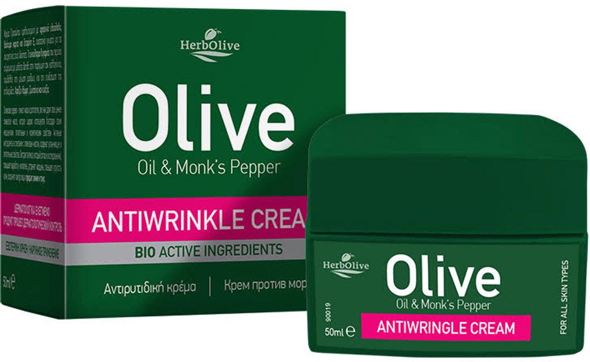 Herbolive Gezicht Anti-Rimpel Crème - Olijfolie & Monnikspepper 50ml