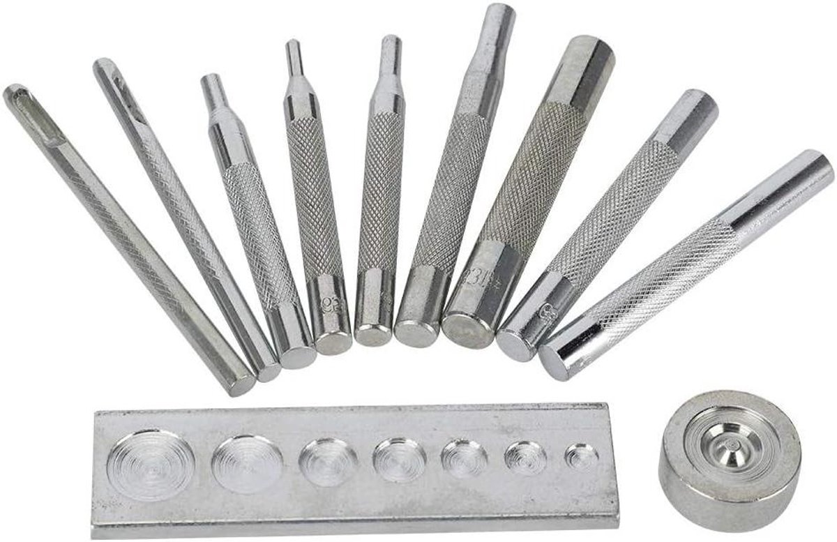 Cosensi - Leer DIY Punch Set, Rivet Tool voor Gaten Maken van Jeanskledingtassen