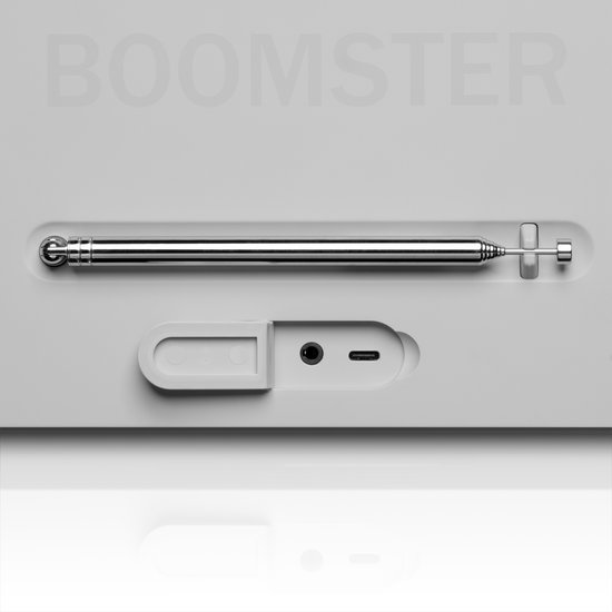 Teufel BOOMSTER 4 Robuuste Bluetooth-luidspreker met 2.1-stereosysteem Geluidssysteem DAB+ en FM-RDS-radio, tot 23 uur batterijduur, bescherming tegen spatwater volgens IPX5-norm, USB-C - nachtzwart van Merkloos — afbeelding 5