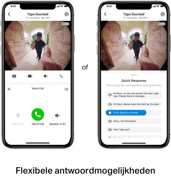 TP-Link Tapo D235 - Slimme deurbel Video deurbel - inclusief chime/gong - 2K 5MP - Batterij of kabelvoeding- IP66 van TP-Link — afbeelding 3