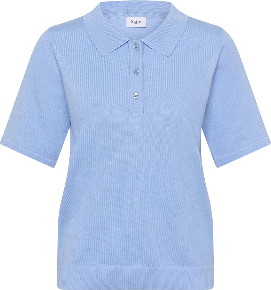 Saint Tropez MilaSZ Polo SS Pullover Dames Trui - Kentucky Blue