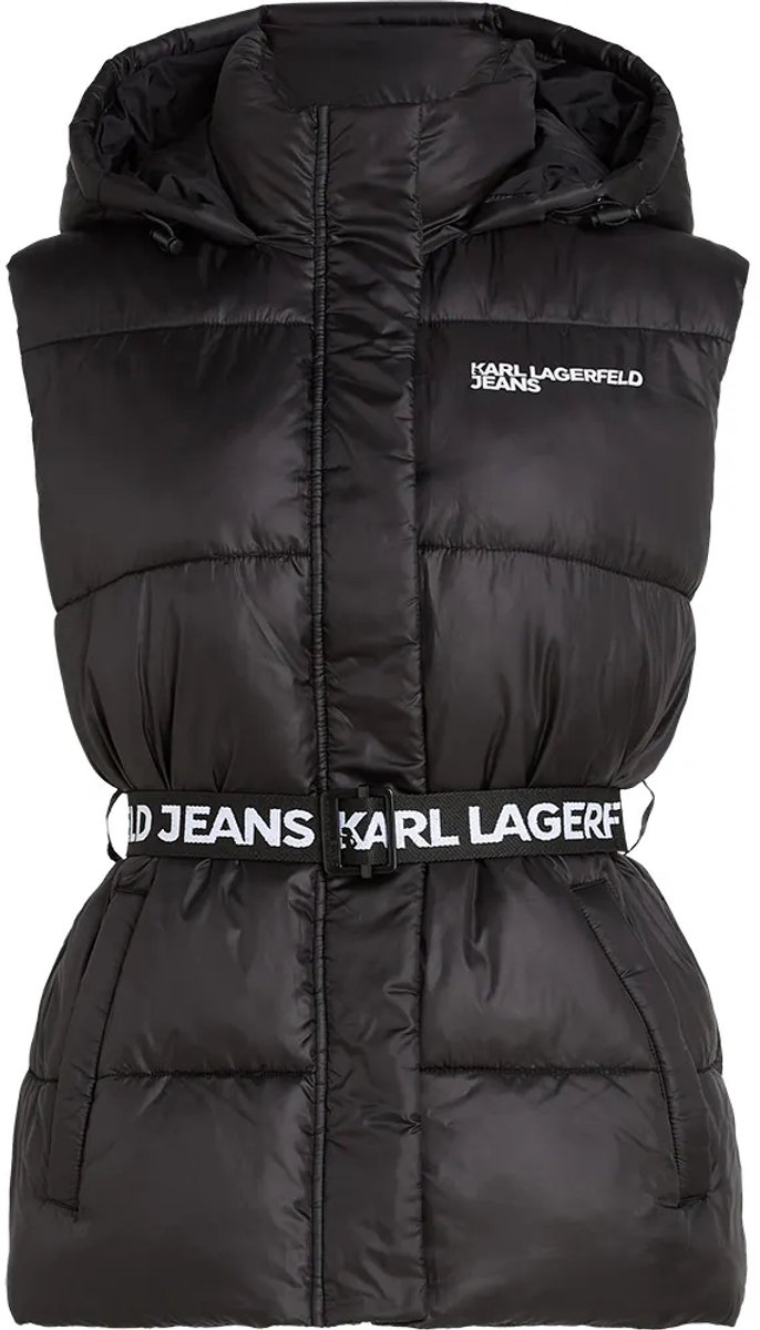 Karl Lagerfeld Jeans A3w15025 Belted Puffer Vest Zwart M Vrouw