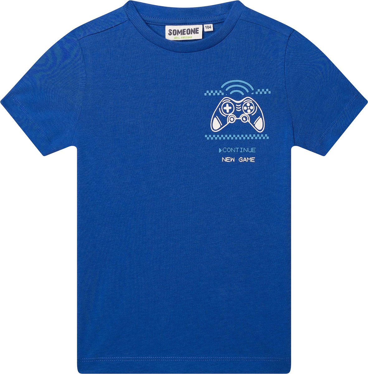 Someone NIBBLE-SB-02-D Jongens T-shirt - KOBALT