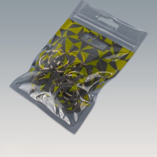 Porte - clés - 30 mm - Bagues - Porte - clés Bagues - 20 pièces - Argent