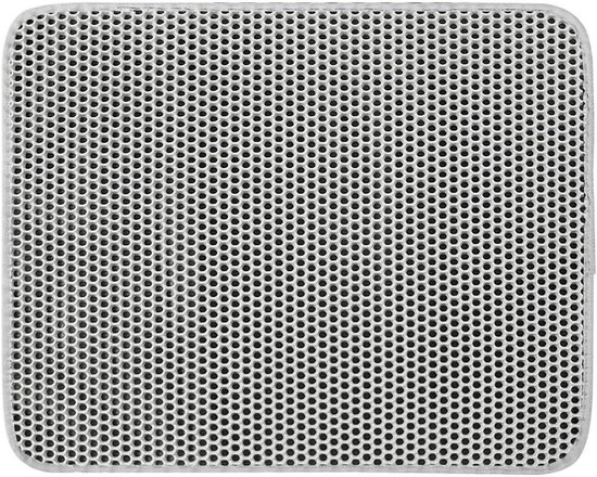 Kattenbakmat - Grit Opvanger - 40 x 50 cm - Waterdicht - Dubbele laag - Honingraatstructuur - Placemat Kat - Schoonloopmat Kattenbak - Kattenbak Accessoires - Uitloopmat - Katten Mat - Grijs