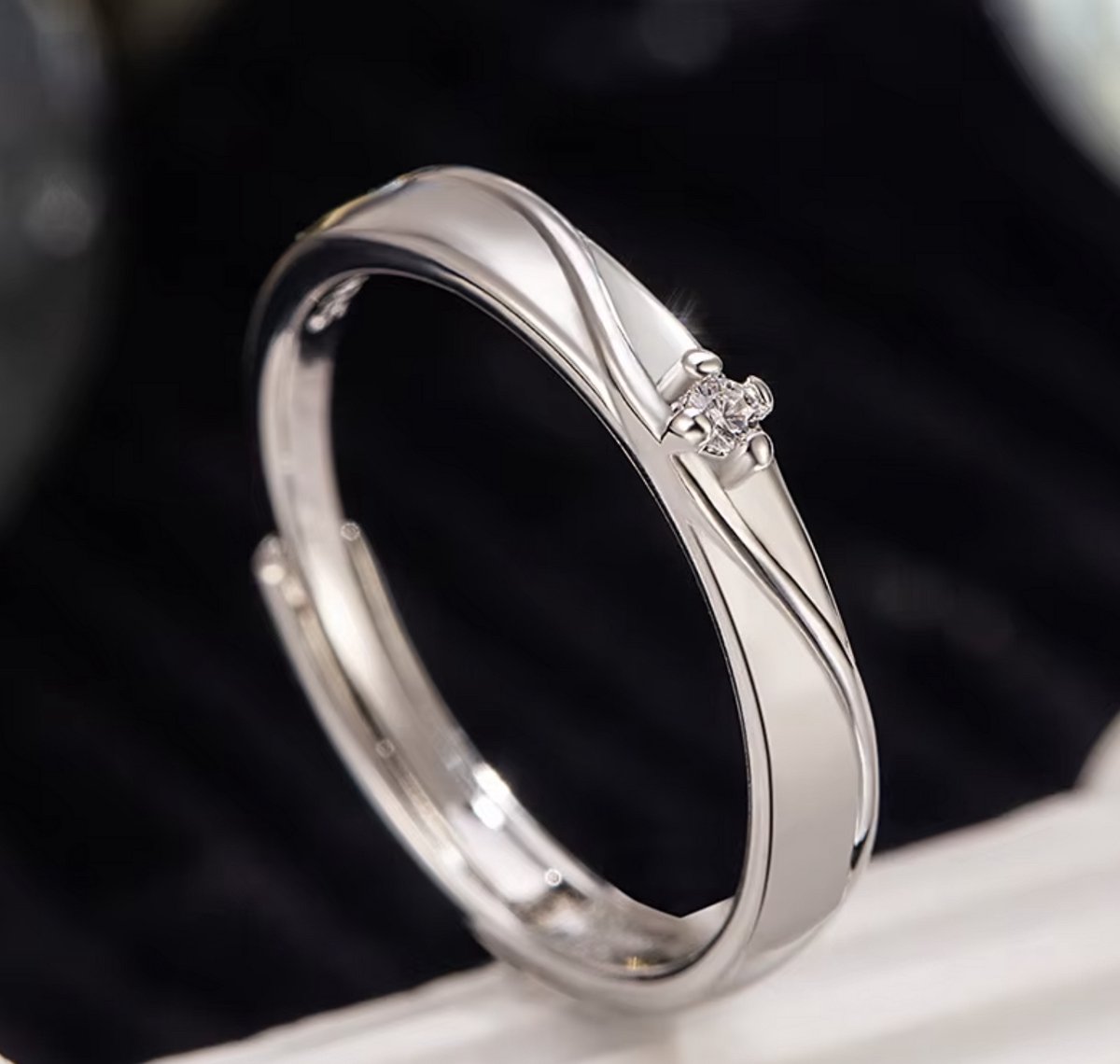 N3 Collecties 925 Sterling Zilver Eenvoudige Zirkoon kristal Ring voor Vrouwen