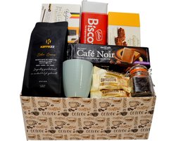 koffiezz koffiepakket cadeau - luxe verwenbox met koffie en lekkernijen