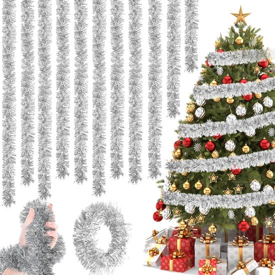 Kerstslinger Lametta 10 cm x 3 meter Lametta Garland Boom Kerstslinger Lametta 10 cm x 3 meter Lametta Garland Boom