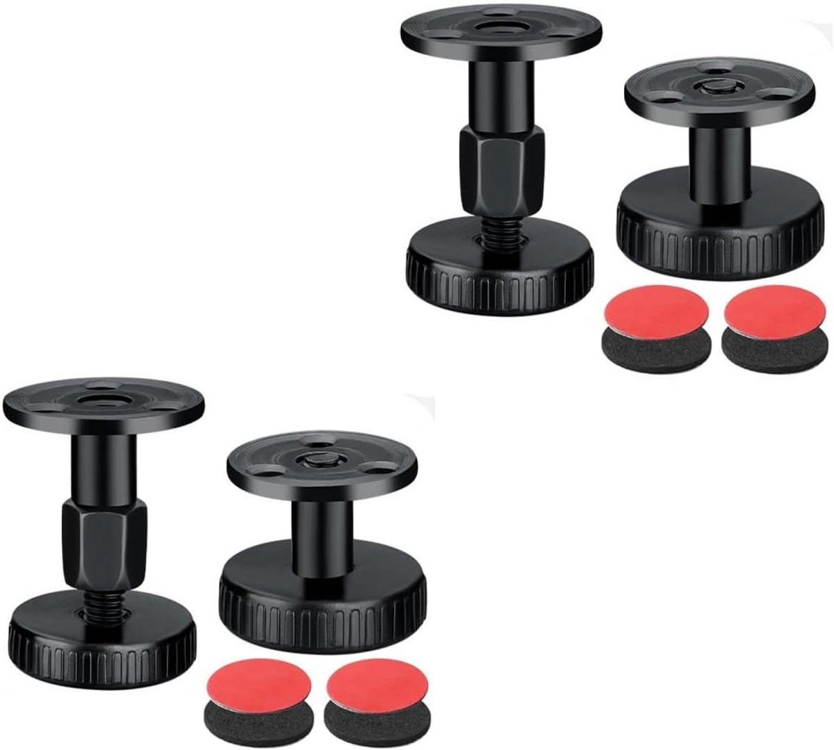 Cosensi - Hoofdbordstoppers voor verstelbaar bedframe - Anti-schok en anti-schuddend - Bedstabilisator met schroefdraad - Muurmontage - Set van 4