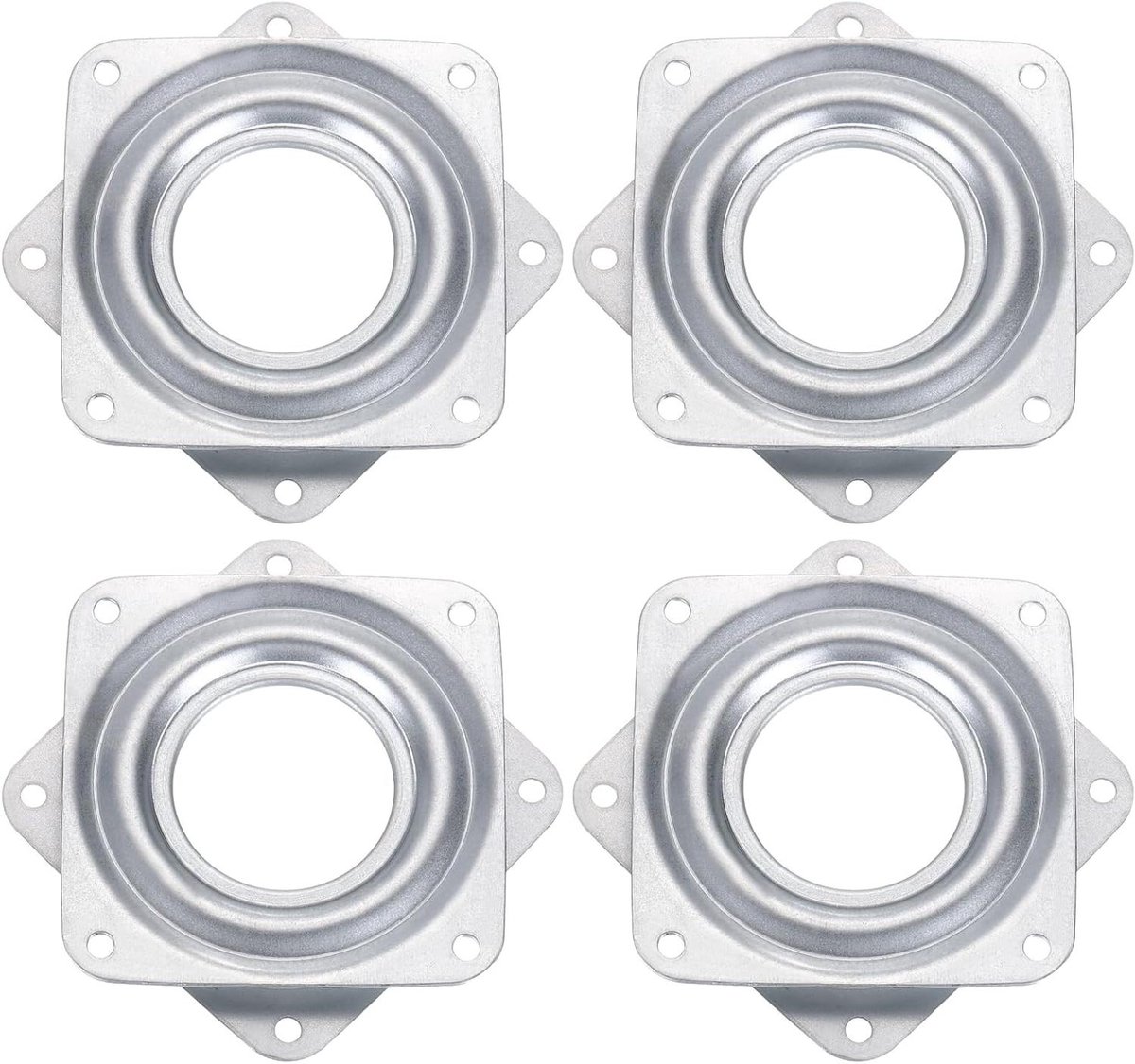 Cosensi Barkruk 3 inch, draaibaar, Lazy Susan draaiplateau, zilver - Set van 4 Any