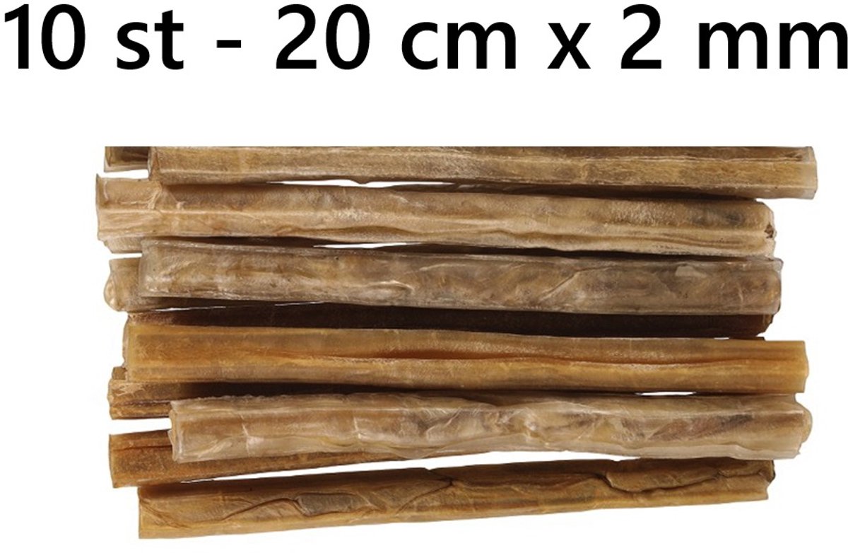 cocapet rawhide stick -rol - voor honden 100% huid - glutenvrij - geen toegevoegde suiker - tandverzorgend - 10 st van 20 cm x 20 mm-