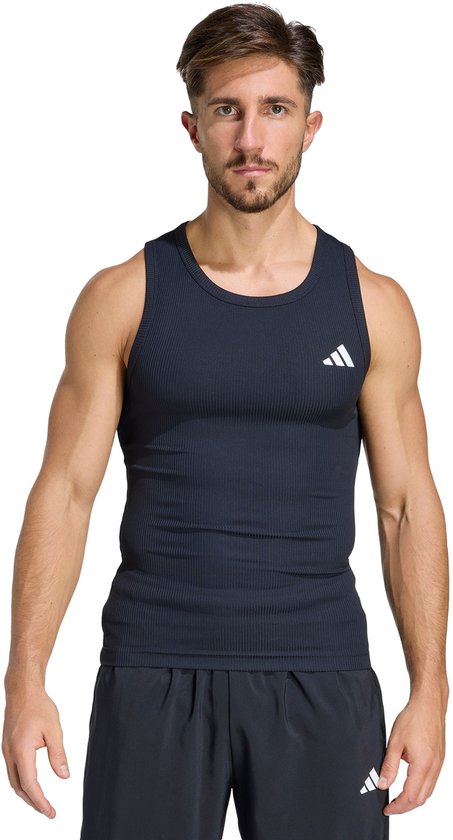Adidas Performance Primelift Essentials Geribbelde Workouttanktop - Heren - Zwart