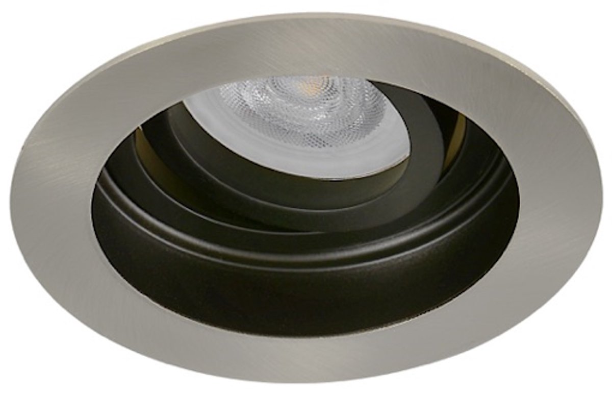 LED inbouwspot Gustav -Verdiept RVS Look -Warm Wit -Dimbaar -4W -Philips LED