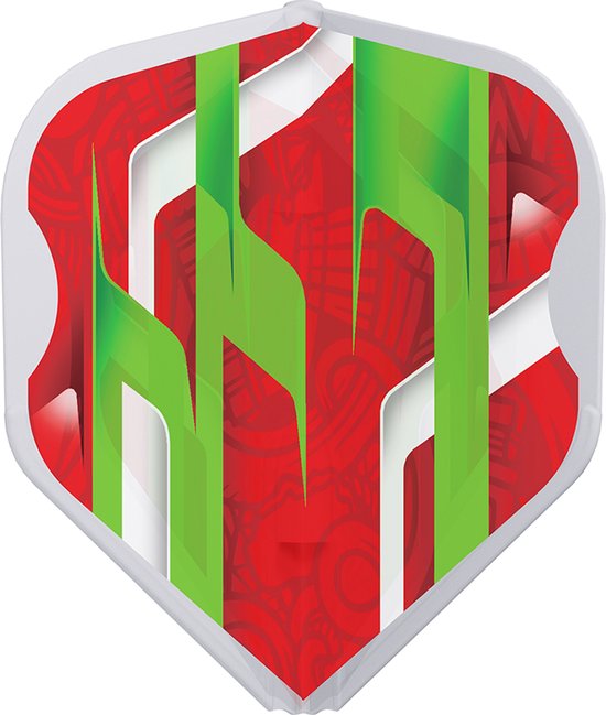 L-Style EZ L1 Mamo Series Red Clear White - Dart Flights van L-Style — afbeelding 3
