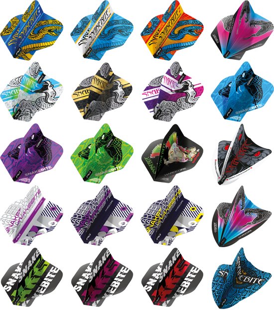 Red Dragon Peter Wright Snakebite Double World Champion Flight Collection - Dart Flights van Red Dragon — afbeelding 5