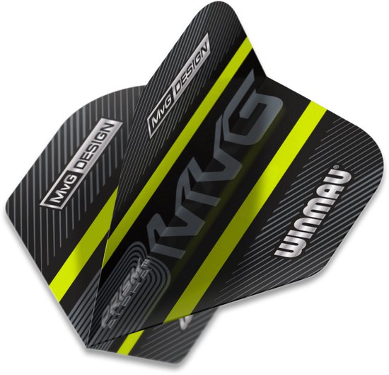 Winmau Prism Alpha Black MVG Green - Dart Flights van Merkloos — afbeelding 4
