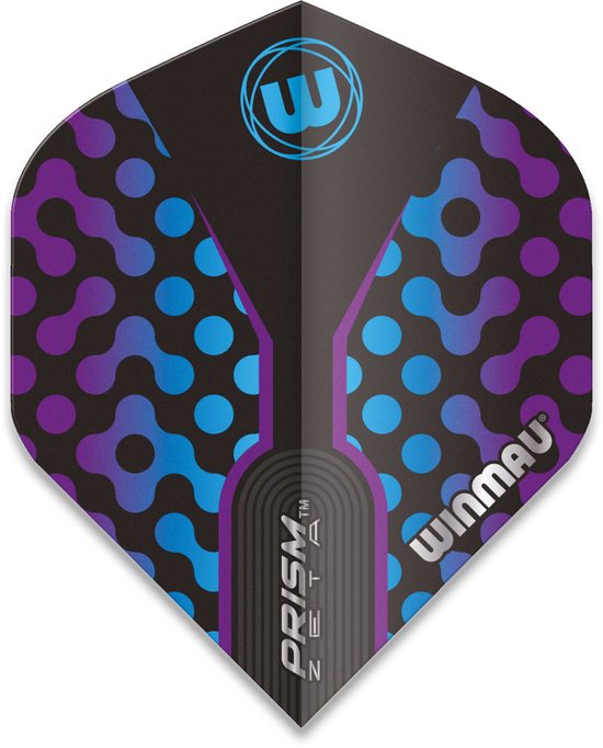 Winmau Prism Zeta Black & Purple - Dart Flights van Merkloos — afbeelding 3