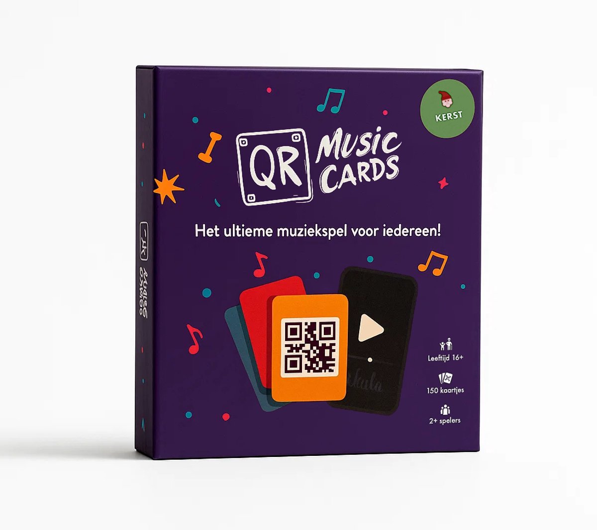 QR Music Cards - Kerst editie - 150 kaartjes - Inclusief gratis app - Muziekspel - Kaartspel - Partyspel