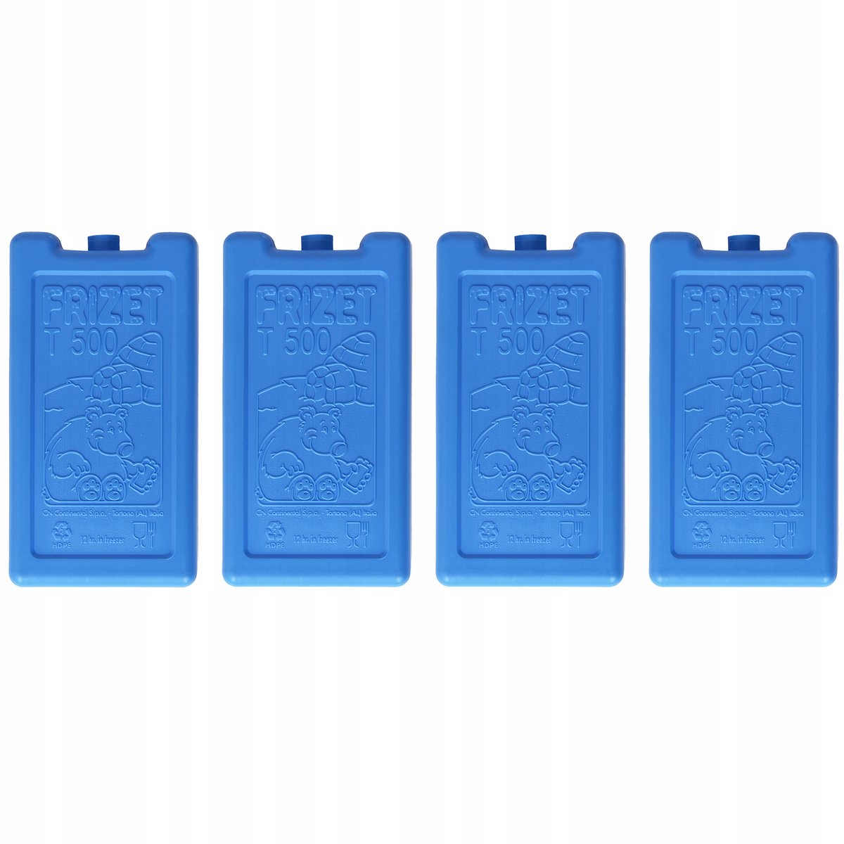 4x Koelelement 500ml voor koelbox en thermotas